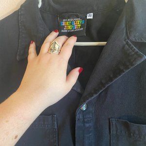 Big Bud Press Short Sleeve Jumpsuit M Black